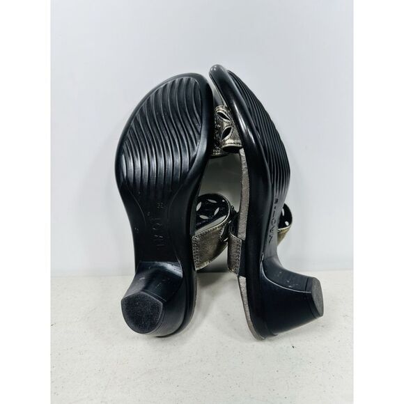 NAOT Strappy Slip On Wedge Sandals Womens Metallic Wedge Heel Cushioned Sz 39-8 - Picture 7 of 8